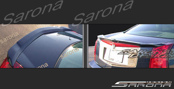 Custom Cadillac CTS Trunk Wing  Sedan (2003 - 2007) - $260.00 (Manufacturer Sarona, Part #CD-003-TW)